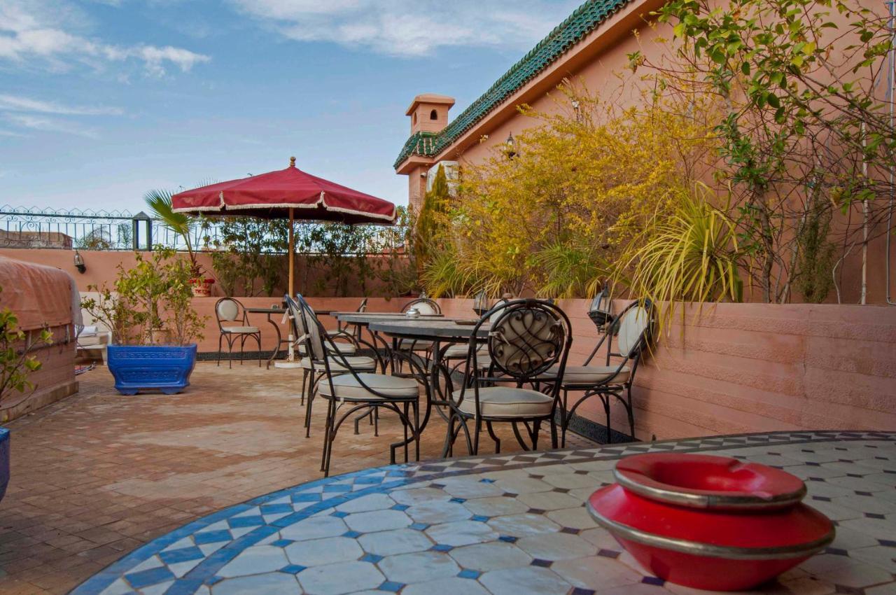 Riad Merzouga Marrakesh Exterior photo Roof terrace of a riad in Marrakech